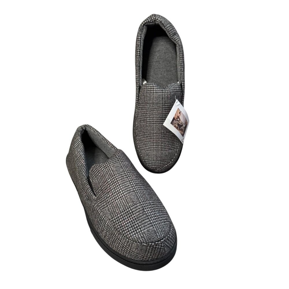 Zizor Mens Comfort Loafer Memory Foam Indoor Outdoor Classic House Shoes Size 11